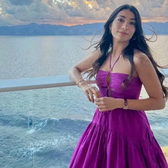 🌺🎉HP🎉🌺 NWT Ulla Johnson Ella Cutout Halter Dress Orchid - Picture 10 of 16